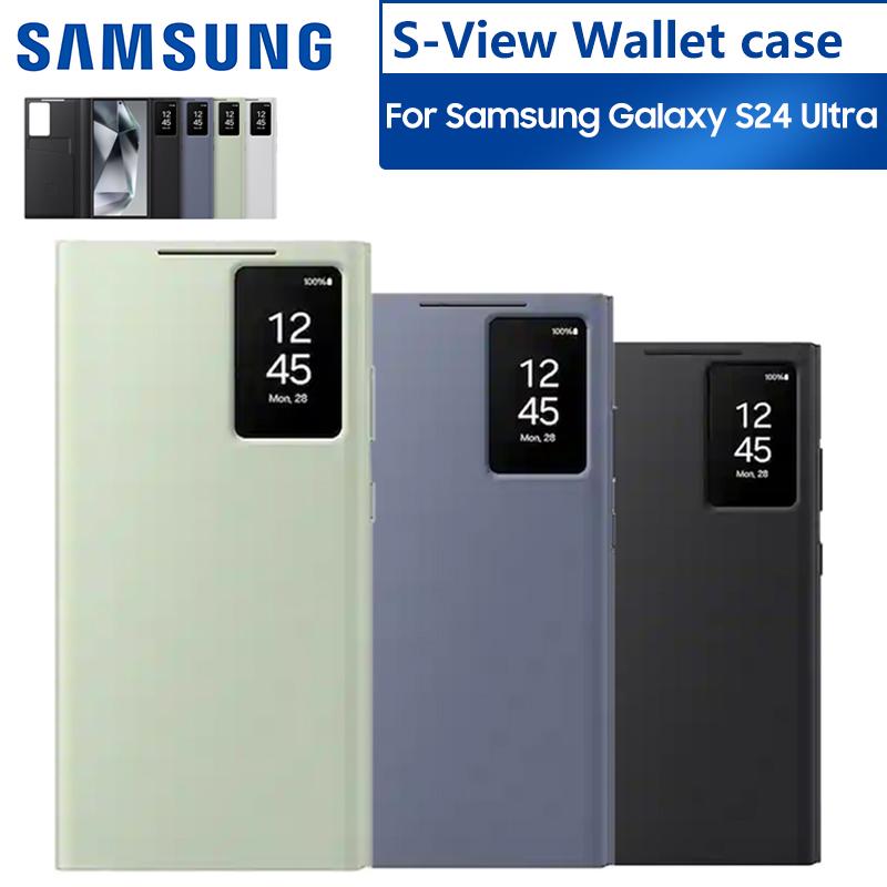 Original Samsung Smart View Wallet Flip Case Abdeckung für Samsung Galaxy S24 Ultra SM-S928B Smart View Telefon Fall Abdeckung Violett von Joom DACH