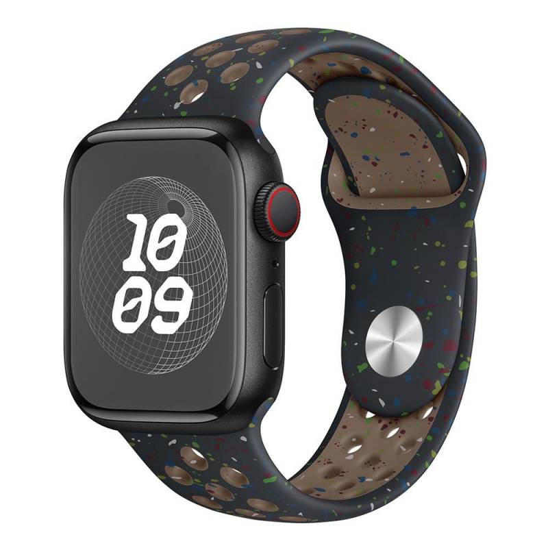 Original Sportarmband für Apple Watch Band Ultra 2 49 mm 45 mm 44 mm 42 mm 38 mm Farbige Partikel Gummiband für IWatch 9 8 7 6 5 SE For 38mm 40mm 41mm von Joom DACH