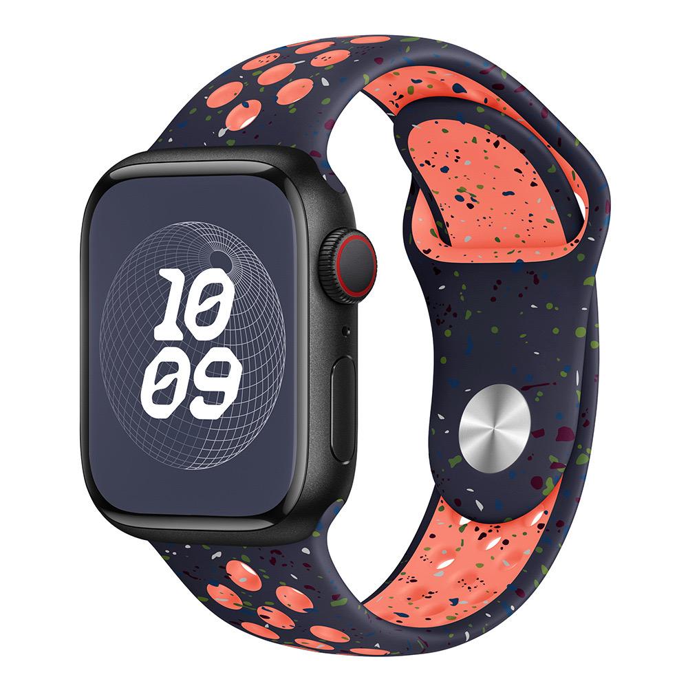 Original Sportarmband für Apple Watch Band Ultra 2 49 mm 45 mm 44 mm 42 mm 38 mm Farbige Partikel Gummiband für IWatch 9 8 7 6 5 SE For 38mm 40mm 41mm von Joom DACH