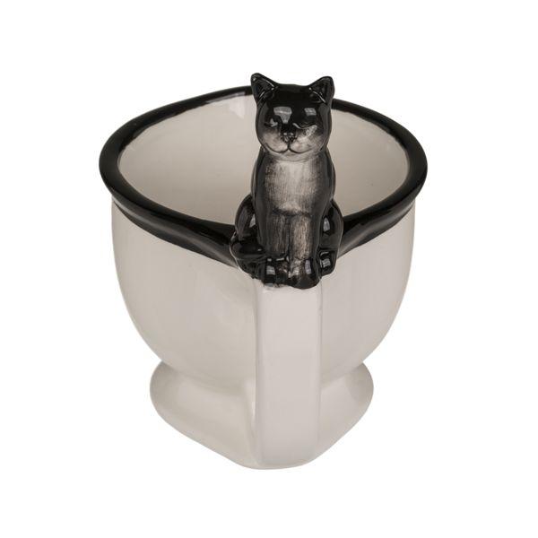 Originelle Becher-Toilettenschüssel mit pinkelnder Katze von Joom DACH