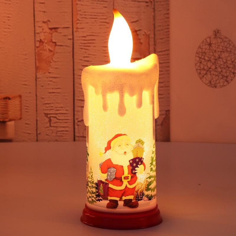 Ornamente für Zuhause, LED-Simulationsflamme, Kerze, Neujahr, Weihnachtsdekoration, Heimdekoration, Weihnachten C von Joom DACH