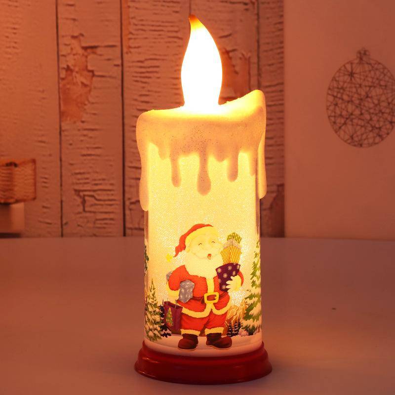 Ornamente für Zuhause, LED-Simulationsflamme, Kerze, Neujahr, Weihnachtsdekoration, Heimdekoration, Weihnachten C von Joom DACH