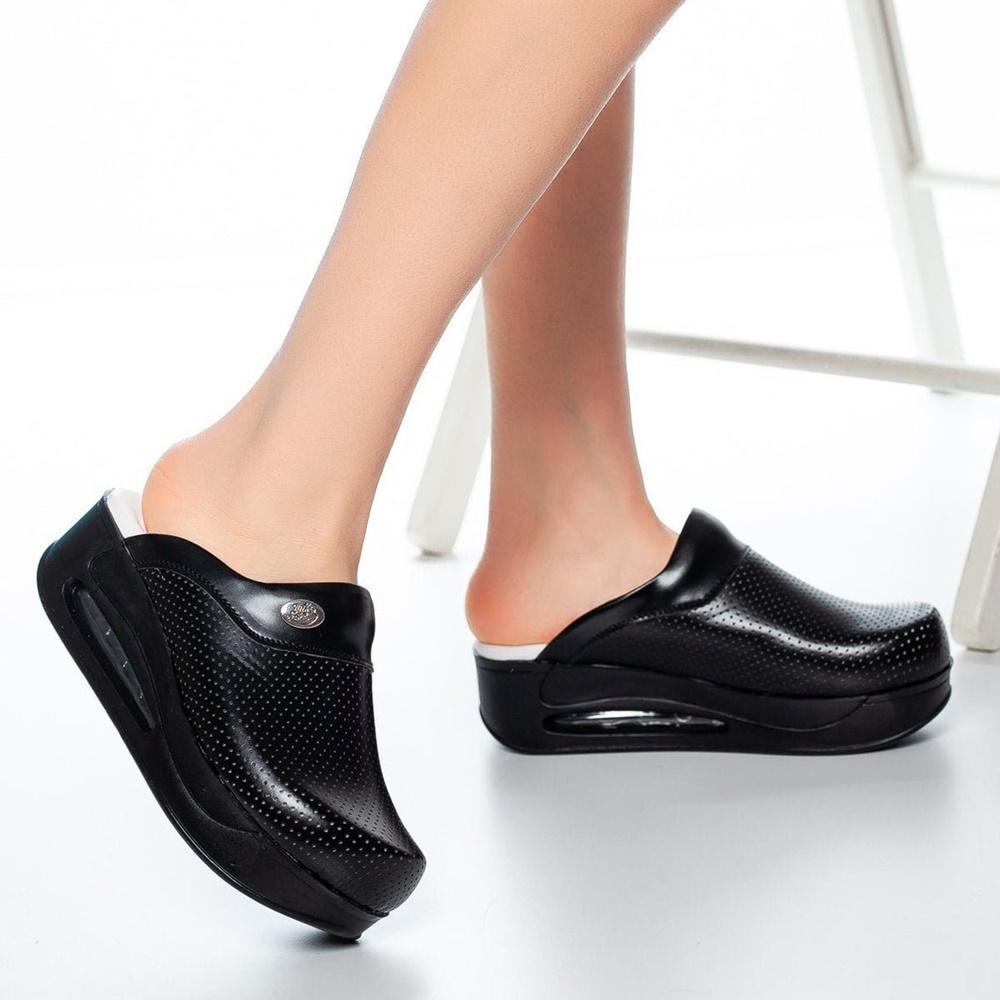 Orthopädische Clogs für Damen, Medizinische Sabo-Schuhe, rutschfeste Hausschuhe, Krankenschwester, Arzt, Hebamme 35 von Joom DACH