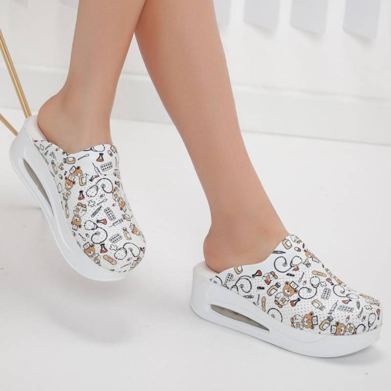 Orthopädische Clogs für Damen, Medizinische Sabo-Schuhe, rutschfeste Hausschuhe, Krankenschwester, Arzt, Hebamme 37 von Joom DACH