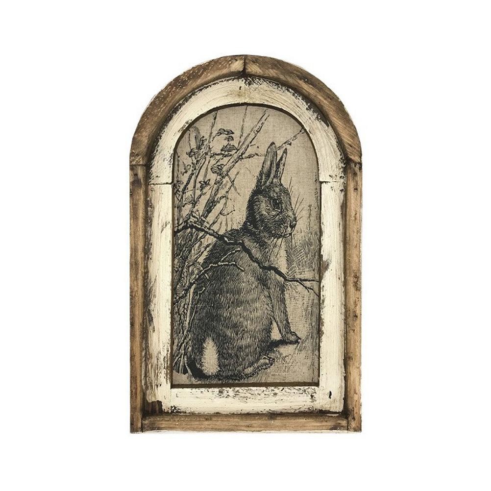 Osterhase Poster Vintage Wandkunst Frühling Bauernhaus Landhauscharme Poster Zuhause Schlafzimmer Hof Retro von Joom DACH