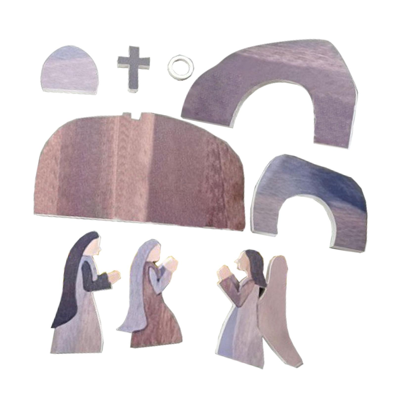 Ostern Szene Holz Dekoration Holz Jesus Krippe Christus Statue Dekoration von Joom DACH