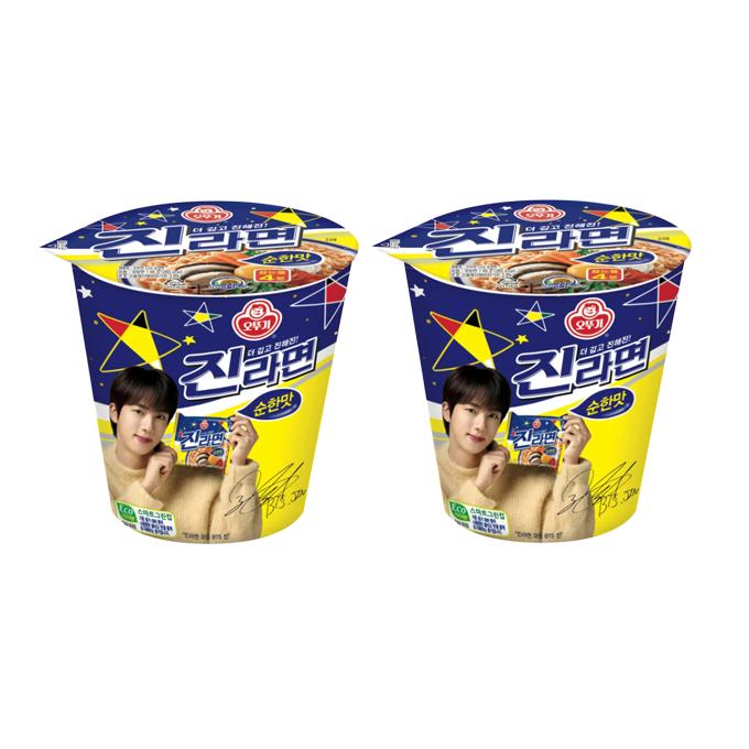 Ottogi Jin Ramen Becher (Mild / Scharf) 65g — BTS Jin Edition (9 Optionen) #Mild 65g X 2pcs von Joom DACH