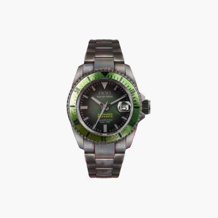 Out Of Order Green Automatico Quaranta Automatik OOO.001-21.VE 100M Herrenuhr grün von Joom DACH