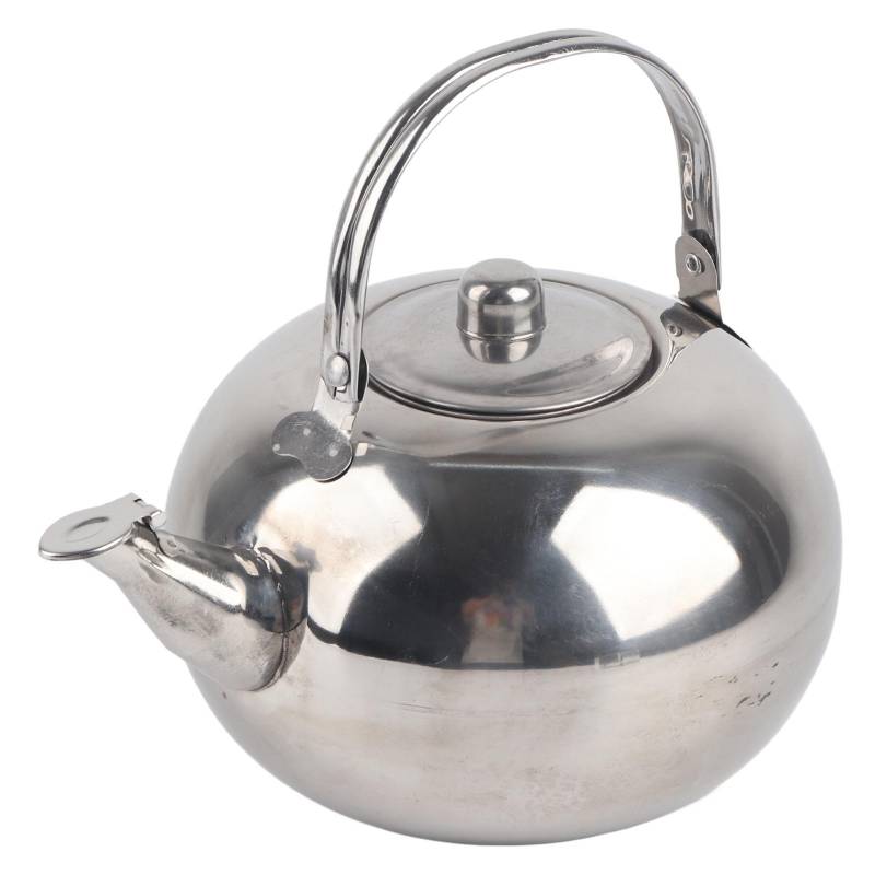 Outdoor 304 Edelstahl Teekanne Tragbarer Wasser Teekessel mit Siebgriff Silber von Joom DACH