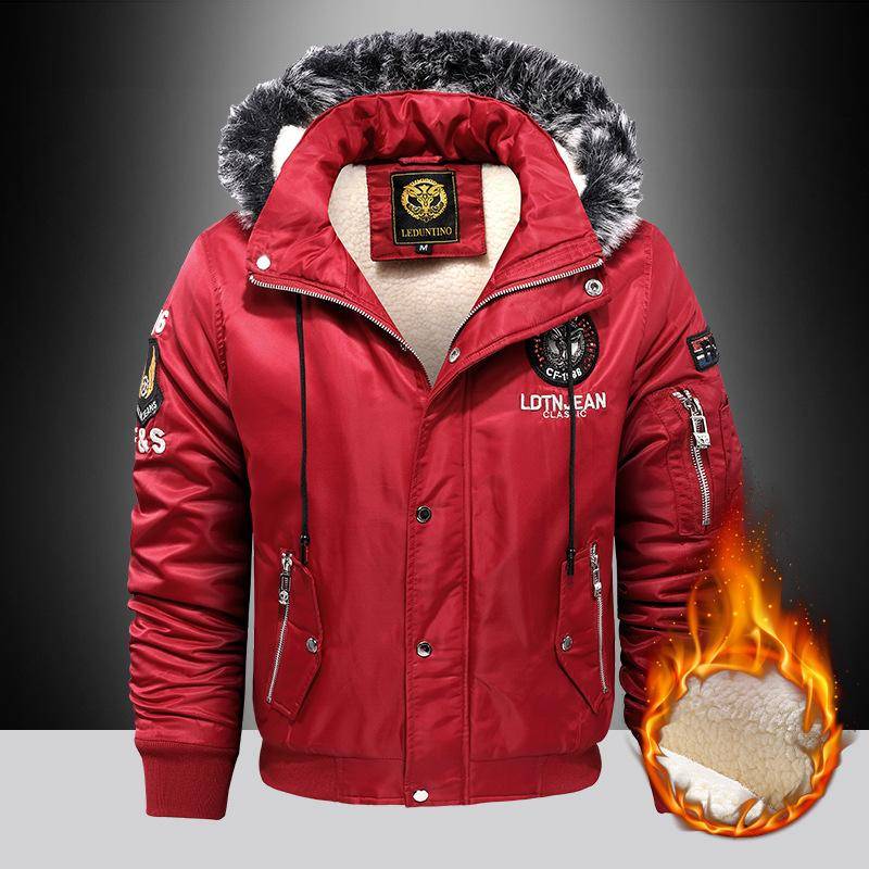 Outdoor Casual Daunen & Parkas Mantel Übergröße Plus Samt Dick Warm halten Winter Herren Schwarz Rot Gepolsterte Übergroße Jacke XXXXL rot Outdoor Casual Daunen & Parkas Mantel Übergröße Plus Samt Dick Warm halten Winter Herren Schwarz Rot Gepolsterte Übergroße Jacke XXXXL rot von Joom DACH