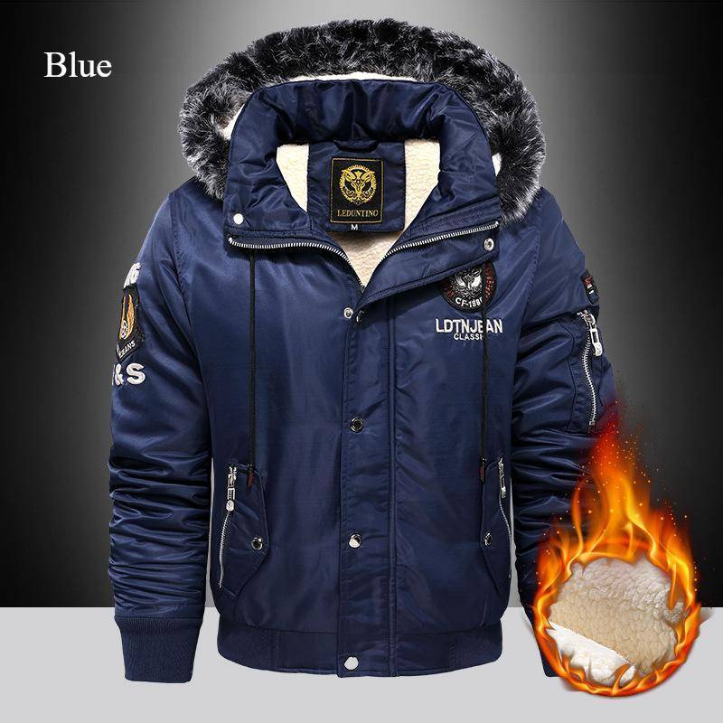 Outdoor-Daunenjacke für Herren, Trend Plus, kurze Steppjacke, große Steppjacke mit Kapuze, schmaler, dicker, warmer Wintermantel 5XL blau Outdoor-Daunenjacke für Herren, Trend Plus, kurze Steppjacke, große Steppjacke mit Kapuze, schmaler, dicker, warmer Wintermantel 5XL blau von Joom DACH