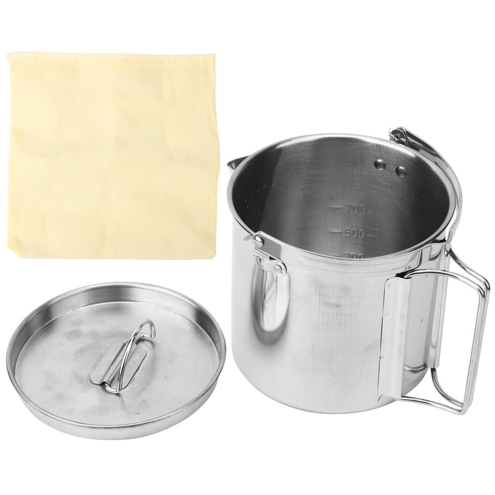 Outdoor Edelstahl Langlebig Umweltfreundlich Tragbarer Wasserkessel Mehrfachverwendung Kaffeekanne von Joom DACH