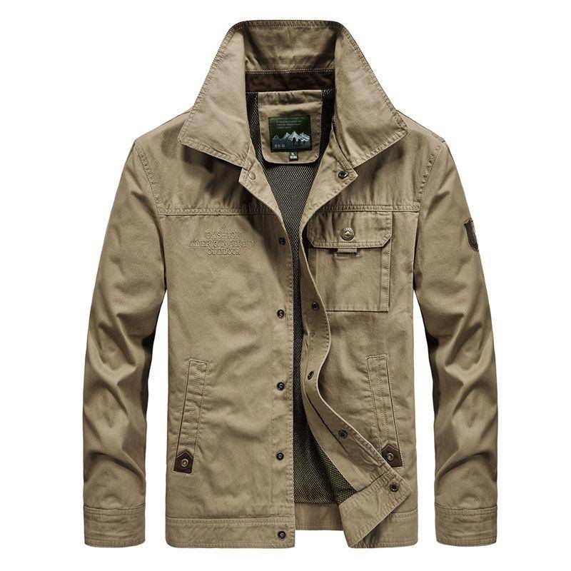 Outdoor Freizeit Herbstjacke Herren Herrenmantel Casual Parka Herrenmode Jacke Herren Winter Plus Samt Kleidung Herren 5XL von Joom DACH