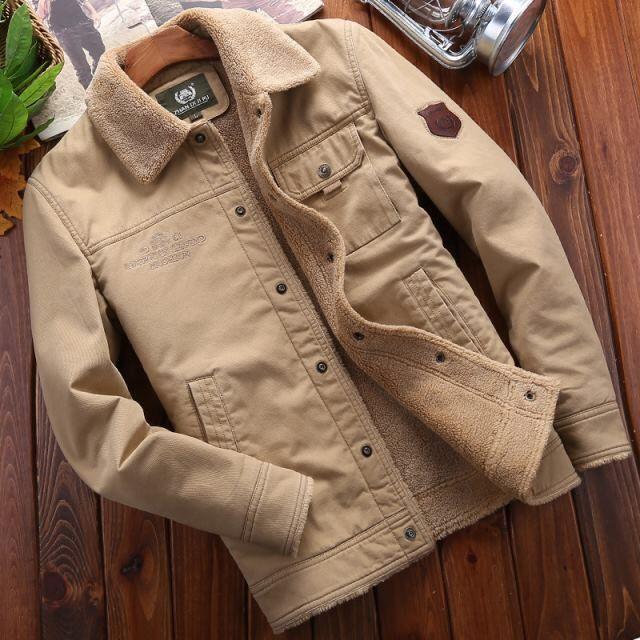 Outdoor Freizeit Herbstjacke Herren Herrenmantel Casual Parka Herrenmode Jacke Herren Winter Plus Samt Kleidung Herren XL von Joom DACH