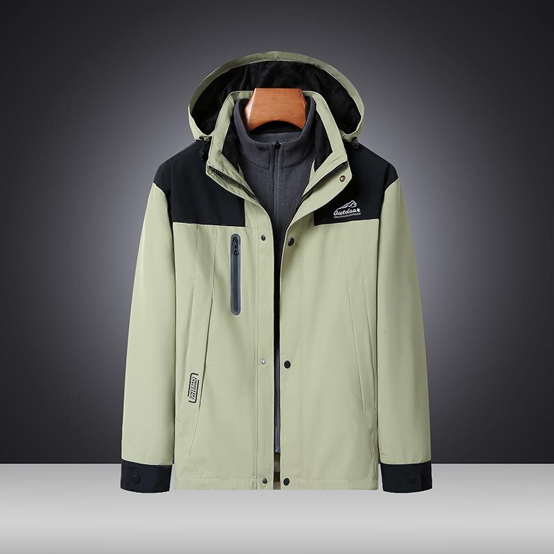 Outdoor Hardshell Herren 3-in-1 Hardshell Herren Herausnehmbares Fleecefutter Wasserdichte Thermo Wanderjacke M von Joom DACH