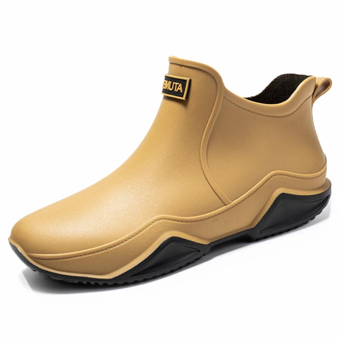 Outdoor RegenSTIEFEL Herren Damen Sommer Knöchel Wasserdicht Arbeits- Angelschuhe Rutschfest Abriebfest Winter Plüsch Warme Stiefel 36 von Joom DACH