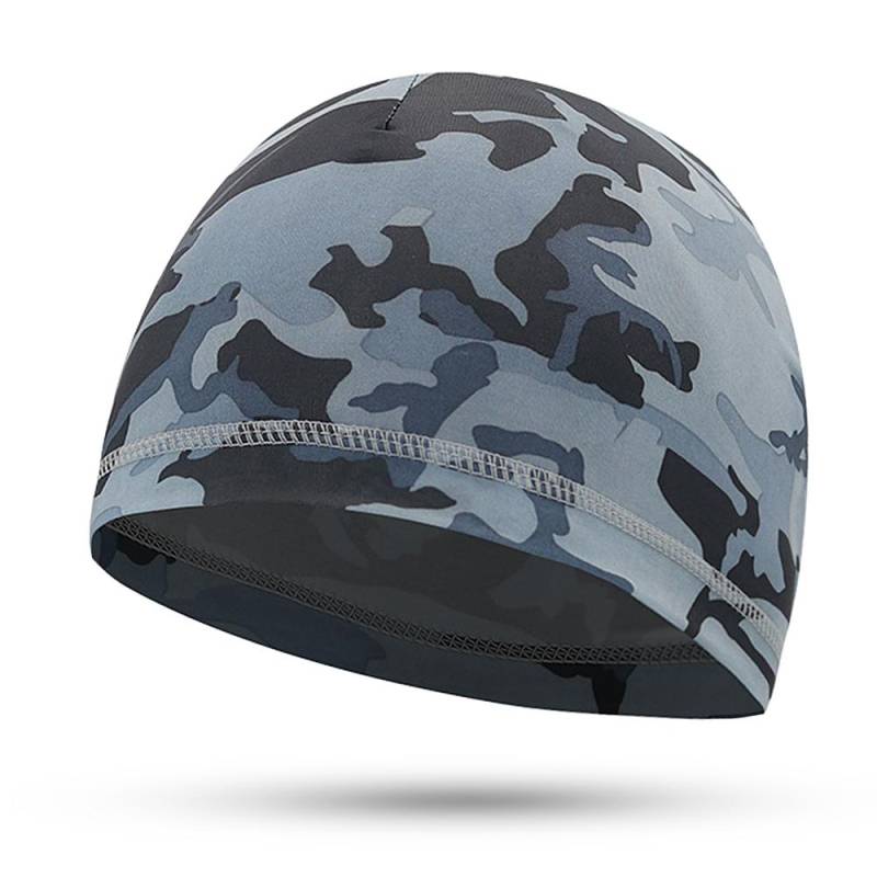 Outdoor-Sport Männer Radfahren Kappe Fahrrad Helm Liner Laufen Skifahren Motorrad Beanie Cap grau von Joom DACH