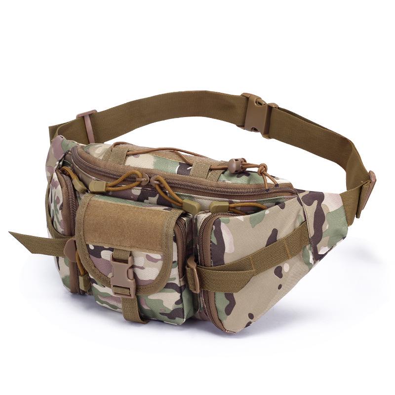 Outdoor-Sportarten Wasserdichte Hüfttasche Angeln Multifunktionale Brusttasche Herren- und Damen-Camouflage-Hüfttasche Below 10L von Joom DACH