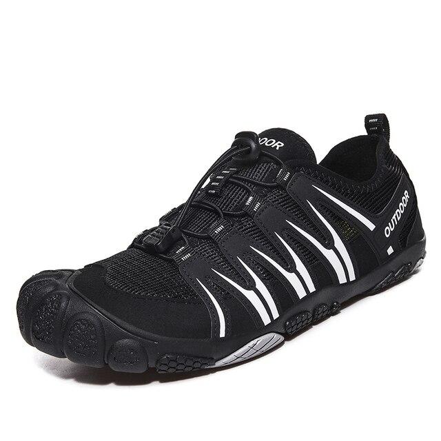 Outdoor Wanderschuhe für Herren Damen Übergröße 36 -46 Watschuhe Bach Schnelltrocknend Angel Sportschuhe Klettern Zehen W -11 4 schwarz von Joom DACH