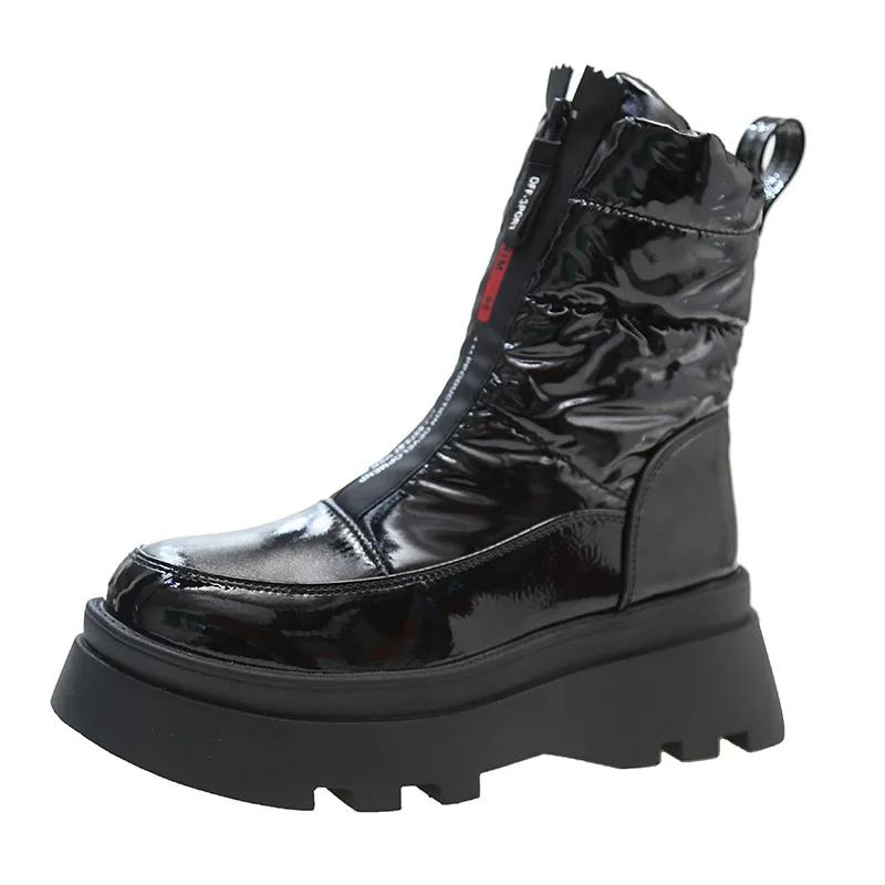 Overknee-Stiefel mit dicker Sohle und runder Spitze, hohe Ritterstiefel, kleine und schmale elastische Stiefel, Damen-Biskuit 37 schwarz von Joom DACH