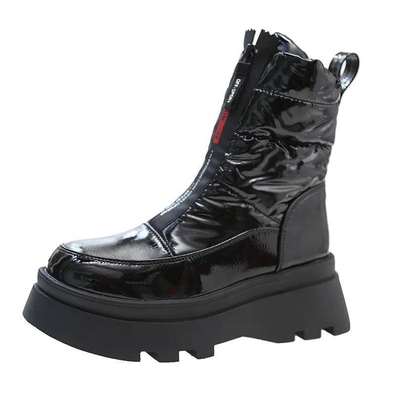 Overknee-Stiefel mit dicker Sohle und runder Spitze, hohe Ritterstiefel, kleine und schmale elastische Stiefel, Damen-Biskuit 37 schwarz von Joom DACH