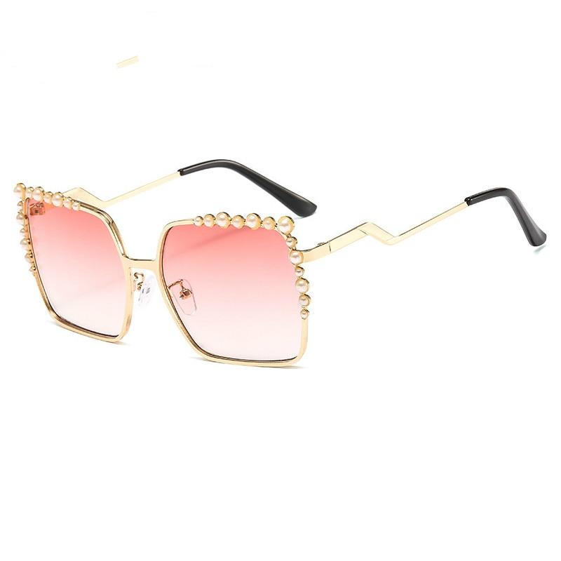 Oversized Square Sun Glasses Ladies 2025 New Luxury Pearl Sunglasses Women Brand Designer Fashion Shades Big Square von Joom DACH