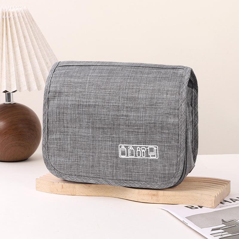 Oxford-Gewebe Männer Business tragbare Aufbewahrungstasche Toilettenartikel Organizer Frauen Kosmetiktasche wasserdicht hängen Reise Waschbeutel 1PCS grau von Joom DACH