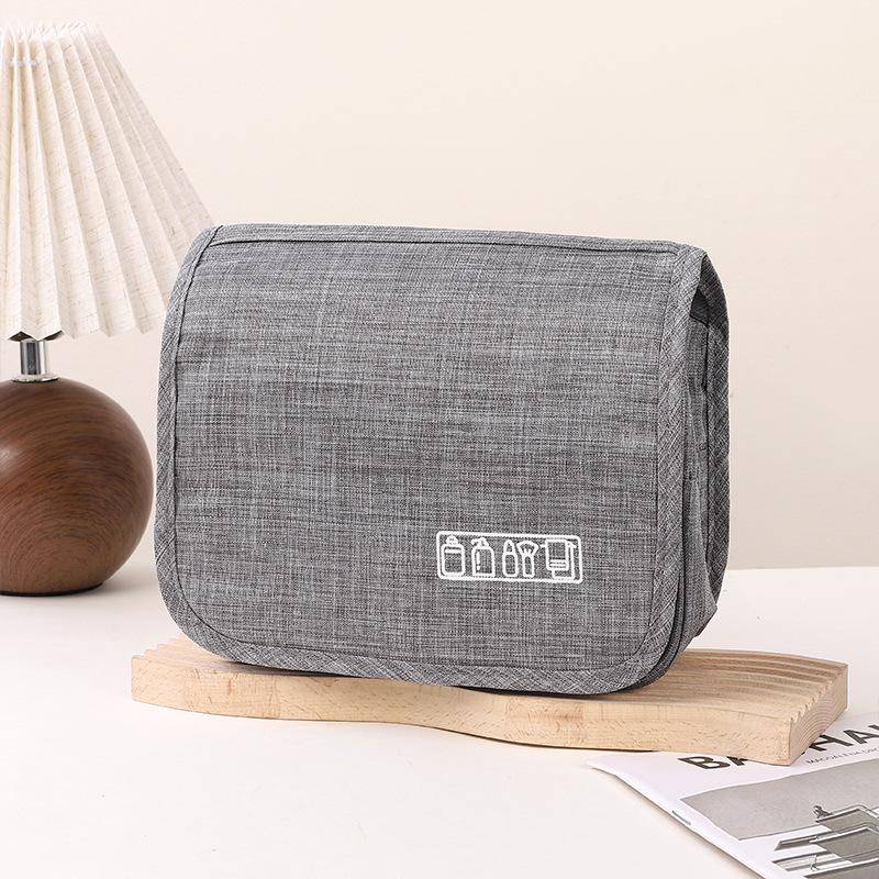 Oxford-Gewebe Männer Business tragbare Aufbewahrungstasche Toilettenartikel Organizer Frauen Kosmetiktasche wasserdicht hängen Reise Waschbeutel 1PCS grau von Joom DACH