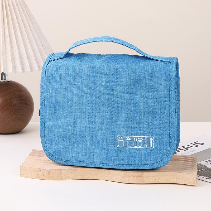 Oxford-Gewebe Männer Business tragbare Aufbewahrungstasche Toilettenartikel Organizer Frauen Kosmetiktasche wasserdicht hängen Reise Waschbeutel 1PCS himmelblaue von Joom DACH