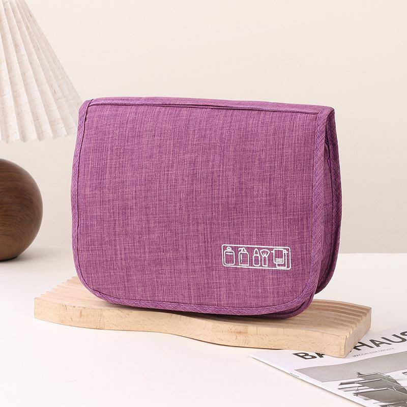 Oxford-Gewebe Männer Business tragbare Aufbewahrungstasche Toilettenartikel Organizer Frauen Kosmetiktasche wasserdicht hängen Reise Waschbeutel 1PCS violett von Joom DACH