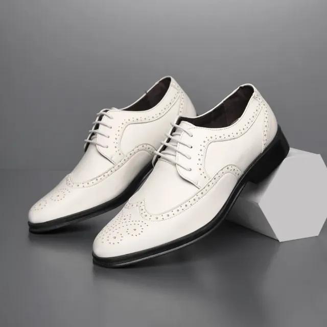 Oxford Schuhe Echtes Kalbsleder Brogue Abendschuhe Klassische Business Formelle Schuhe Herren 45 weiß Oxford Schuhe Echtes Kalbsleder Brogue Abendschuhe Klassische Business Formelle Schuhe Herren 45 weiß von Joom DACH
