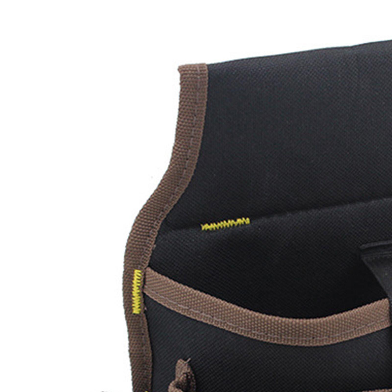 Oxford-Stoff-Werkzeug-Hüfttasche, multifunktional, mehrere Taschen mit Gürtel, Werkzeug-Aufbewahrungs-Organizer, Schwarz schwarz/braun von Joom DACH