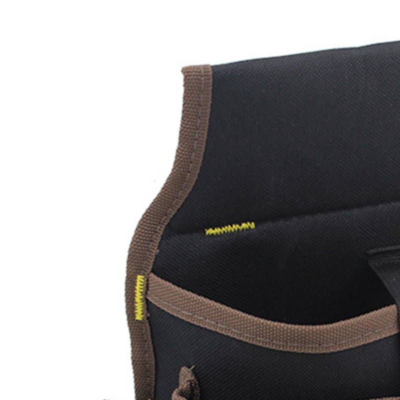 Oxford-Stoff-Werkzeug-Hüfttasche, multifunktional, mehrere Taschen mit Gürtel, Werkzeug-Aufbewahrungs-Organizer, Schwarz schwarz/braun von Joom DACH