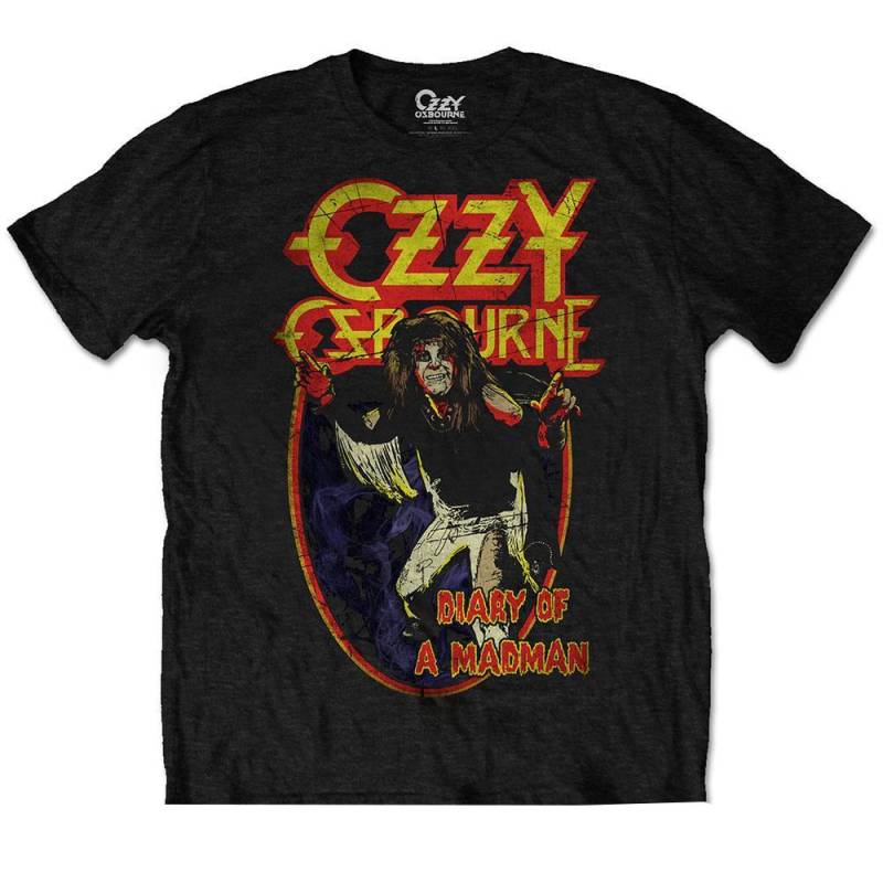Ozzy Osbourne Unisex-Erwachsene Diary Of A Mad Man Baumwoll-T-Shirt S schwarz Ozzy Osbourne Unisex-Erwachsene Diary Of A Mad Man Baumwoll-T-Shirt S schwarz von Joom DACH