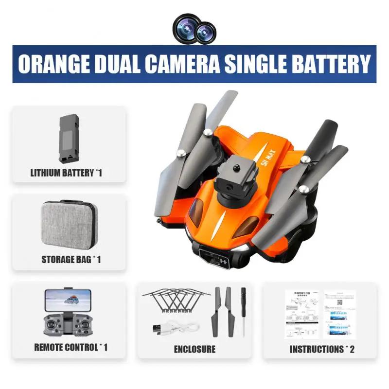 P11 Pro Drohne 8k Profesional 5000m 30 Minuten GPS ESC Dual-Kamera Omnidirektionale Hindernisvermeidung Quadrocopter Drohne für Kinder Geschenk Spielzeug 1 battery orange von Joom DACH