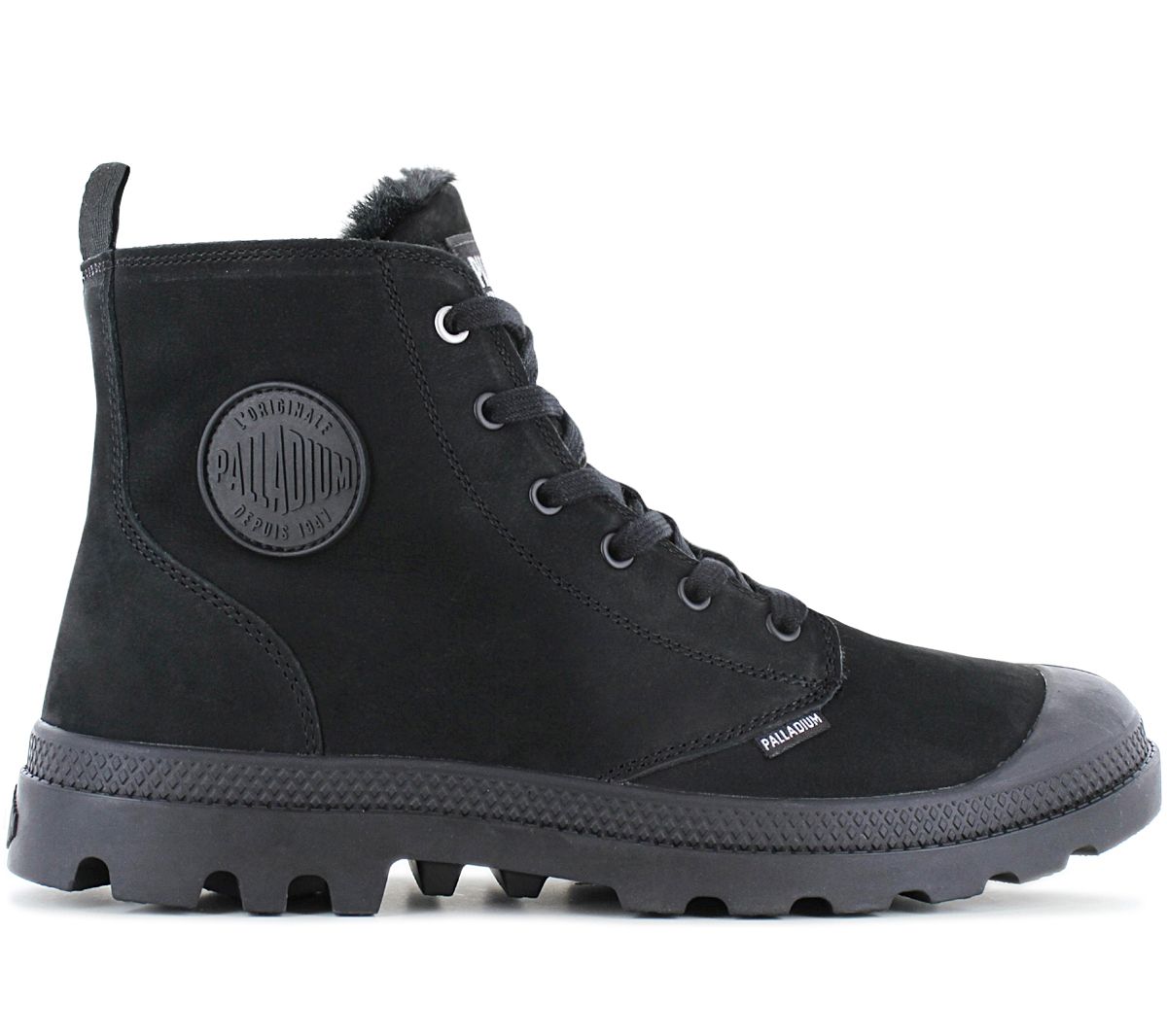 PALLADIUM Pampa HI ZIP WL - Herren Winter Stiefel Boots Gefüttert Leder Schwarz 05982-010-M ORIGINAL EU 44.5 UK 10 schwarz von Joom DACH