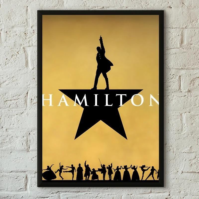 PC Amerikanisches Musical Hamilton Vintage Poster Druck für Zuhause Wohnzimmer Schlafzimmer Eingang Bar Café Kunst Dekoration 40cm×50cm NoFrame von Joom DACH