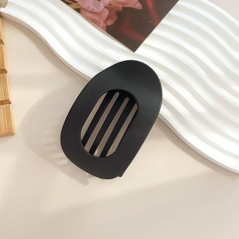 PC Haarspange für Frauen Neues Design Leopard Matt Gebogen Flache Styling Haarspangen Acryl Liegend Haarschmuck Matte Black von Joom DACH