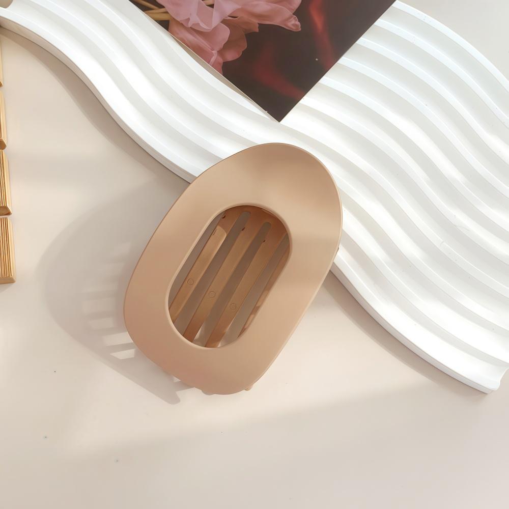 PC Haarspange für Frauen Neues Design Leopard Matt Gebogen Flache Styling Haarspangen Acryl Liegend Haarschmuck Matte Khaki von Joom DACH