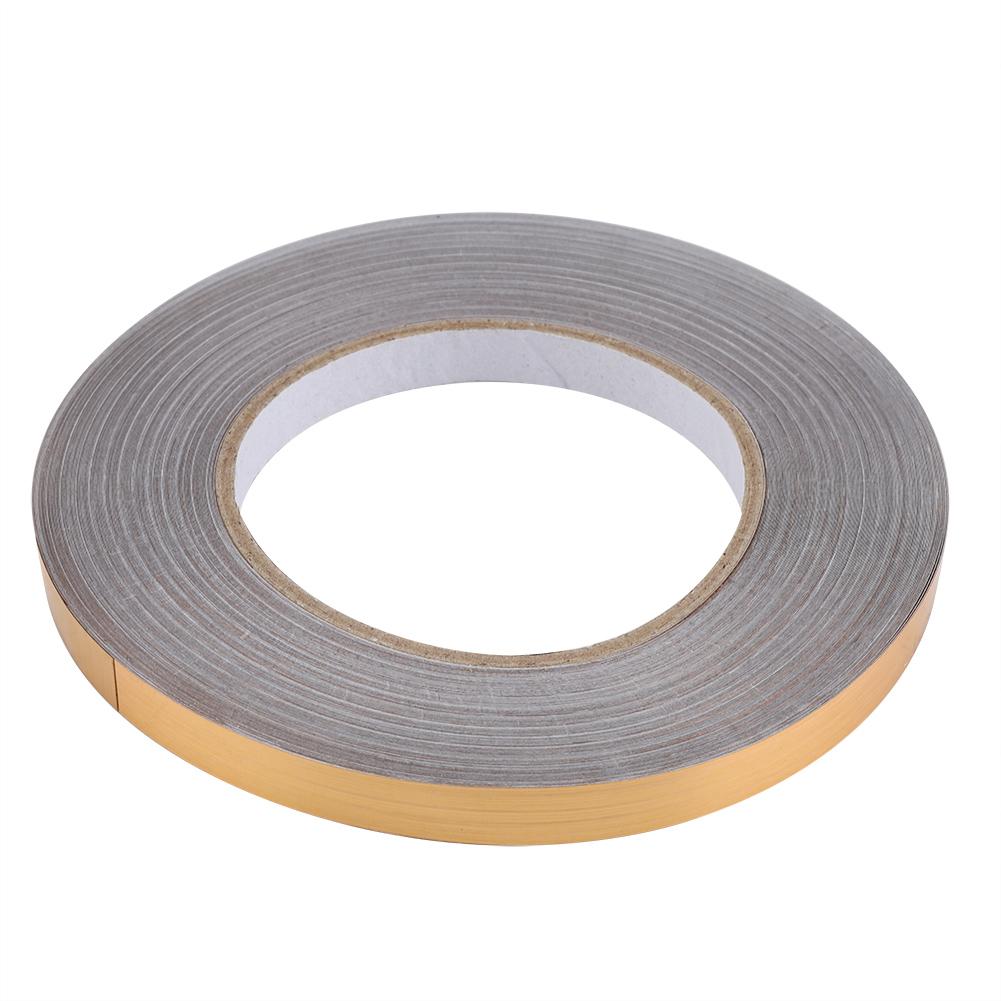 PET Raum Boden Fugenlinie Aufkleber Selbstklebend Boden Ecke Fliesen Dekor (1cm*50m Gold) von Joom DACH