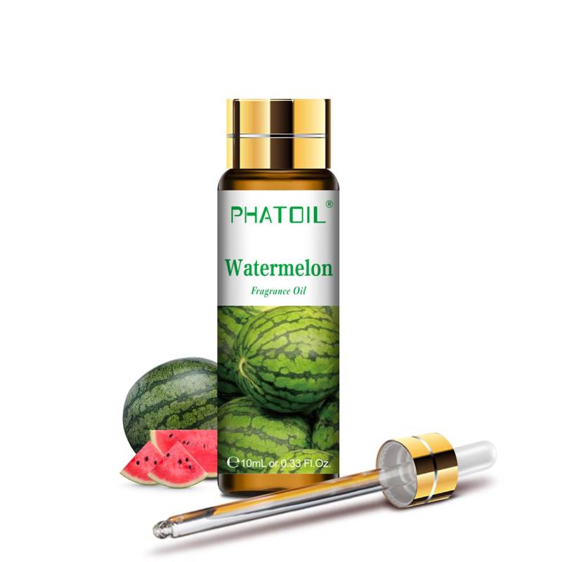 PHATOIL 10 ml ätherisches Erdbeer-Kokos-Mango-Fruchtöl für Lipgloss, Kerzen, Seife, Aromatherapie, Diffusoren, Massagedüfte Watermelon von Joom DACH
