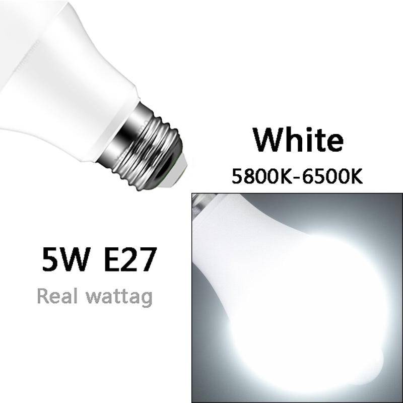PIR Bewegungssensor LED Nachtlicht 12W Dämmerung bis Morgengrauen Glühbirne Smart Bulb Home 85V-265V Lichter Lampenbeleuchtung 5W E27 weiß von Joom DACH