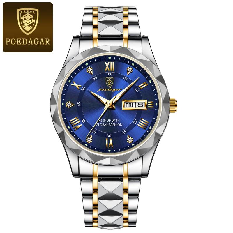 POEDAGAR Neue TOP Marke Luxus herren Uhr Mit Box Wasserdicht Leucht Mode herren Quarz Uhren von Joom DACH