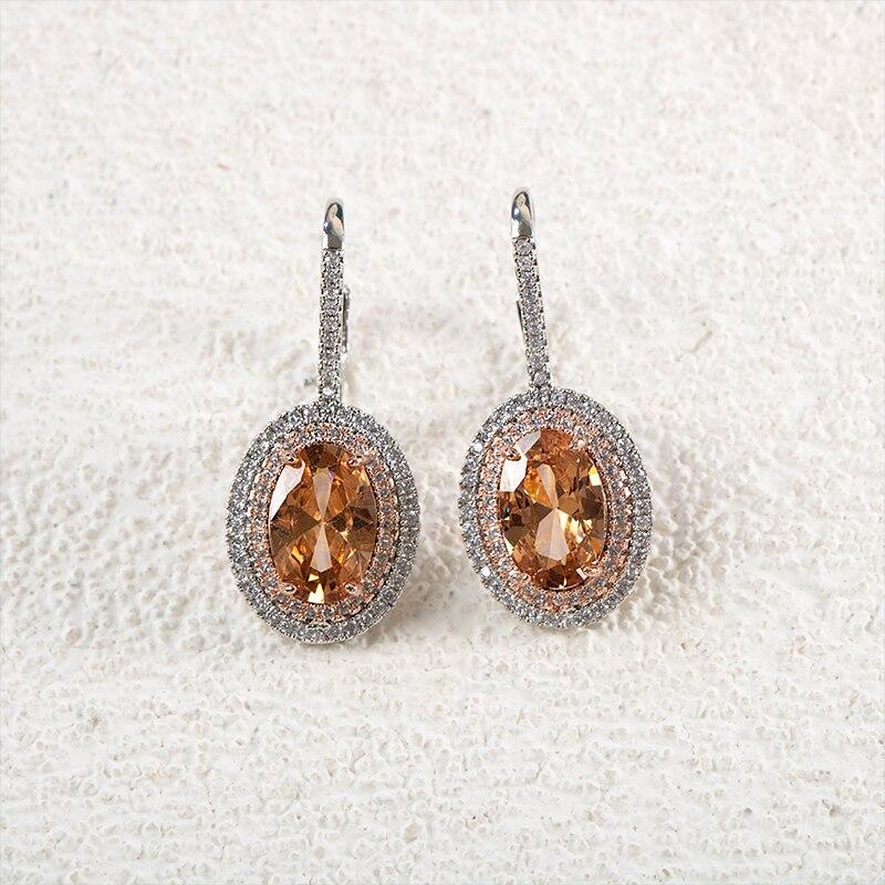 POMOiii Temperament Champagner Tropfen Ohrringe für Frauen Hochzeit Zeremonie Party Elegante Accessoires Luxus Silber Farbe Schmuck von Joom DACH