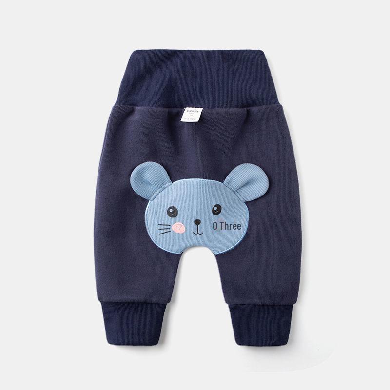 PP-Hose mit hoher Taille aus reiner Baumwolle für Kleinkinder – atmungsaktive Frühlings-, Herbst- und Winterhose für Jungen und Mädchen 90cm von Joom DACH