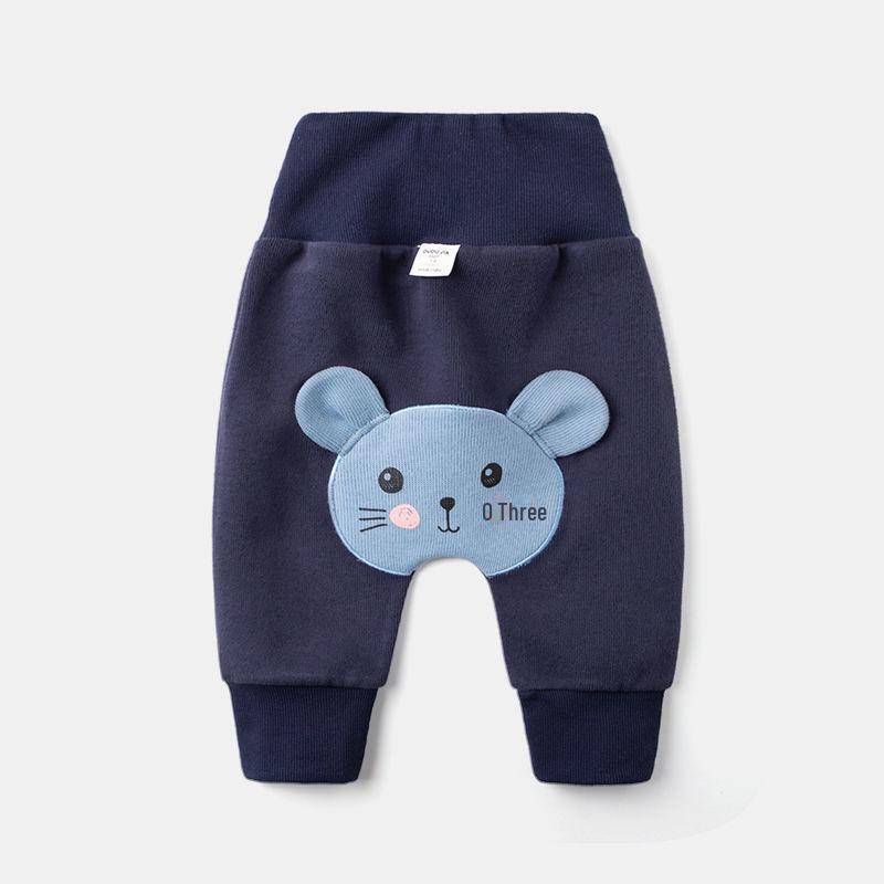 PP-Hose mit hoher Taille aus reiner Baumwolle für Kleinkinder – atmungsaktive Frühlings-, Herbst- und Winterhose für Jungen und Mädchen 90cm von Joom DACH