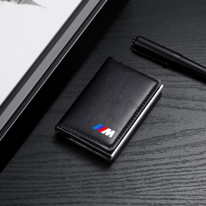 PU Leder Auto Fahrdokumententasche Ausweis Reisepass Kartenetui Kartenfach für BMW E46 E39 E90 E60 E36 F30 F10 E34 E30 F20 E92 M3 M4 M5 X5 X6 von Joom DACH