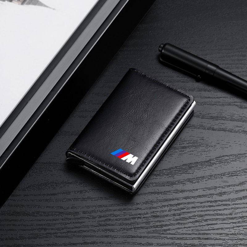PU Leder Auto Fahrdokumententasche Ausweis Reisepass Kartenetui Kartenfach für BMW E46 E39 E90 E60 E36 F30 F10 E34 E30 F20 E92 M3 M4 M5 X5 X6 von Joom DACH