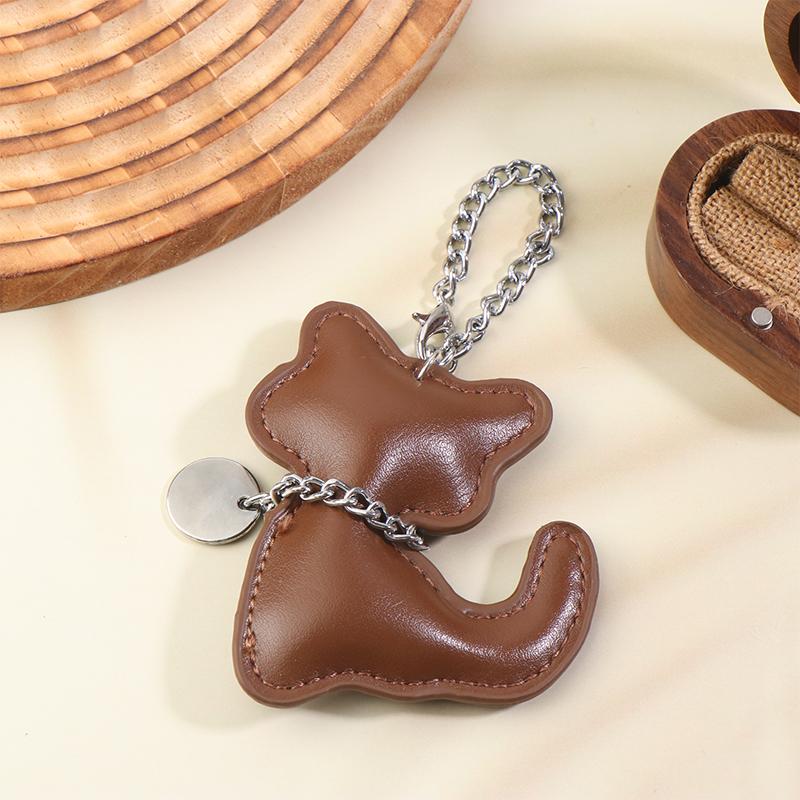 PU Leder Katze Schlüsselanhänger Niedlicher Tier Schlüsselanhänger Damen Taschenanhänger Handtasche Hängeanhänger Dekoration Mädchen Geschenke von Joom DACH