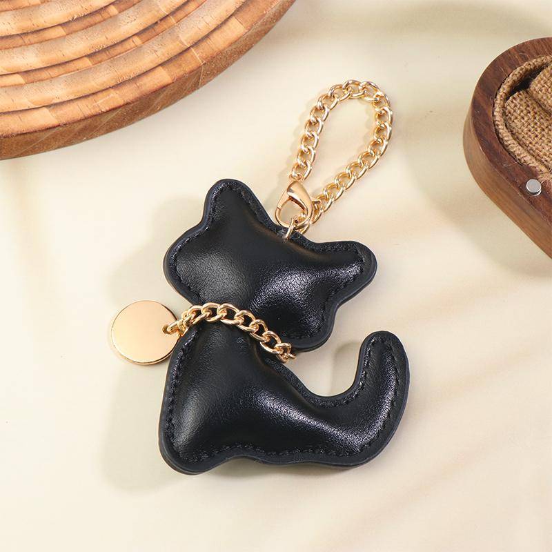 PU Leder Katze Schlüsselanhänger Niedlicher Tier Schlüsselanhänger Damen Taschenanhänger Handtasche Hängeanhänger Dekoration Mädchen Geschenke von Joom DACH